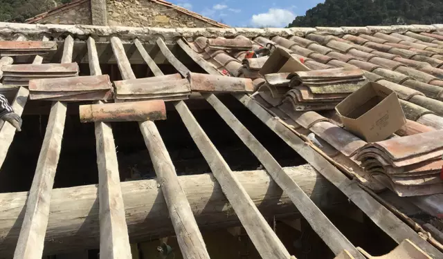 Photo d’un chantier de couverture de l’Entreprise Bogey