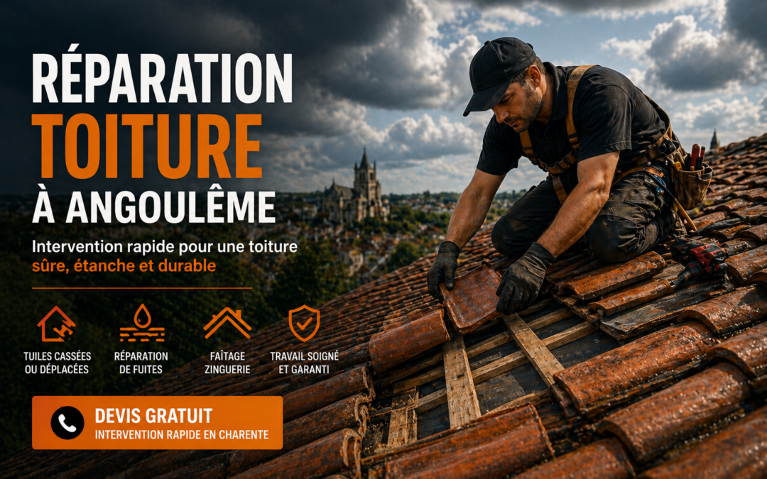 Réparation toiture à Angoulême : quand et pourquoi intervenir ?