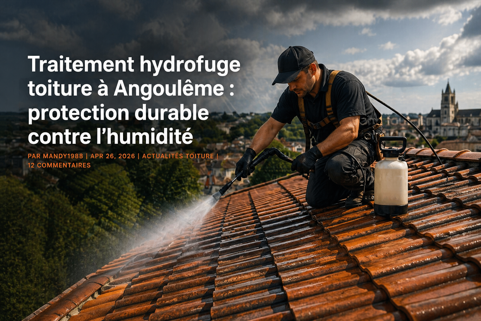 traitement hydrofuge toiture Angoulême entreprise Bogey protection toiture humidité Charente