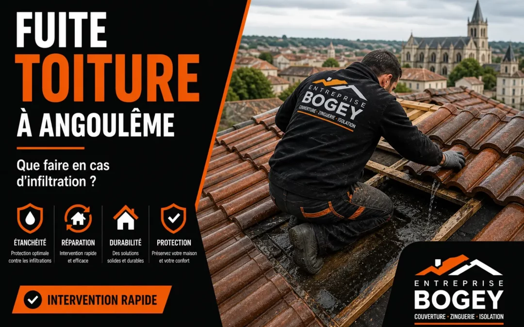 Fuite toiture à Angoulême : que faire en cas d’infiltration ?