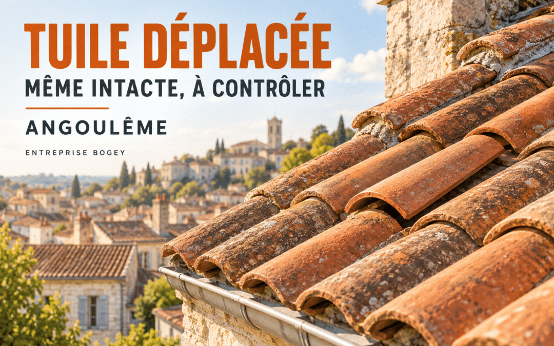 Tuile déplacée mais intacte : faut-il quand même intervenir ?