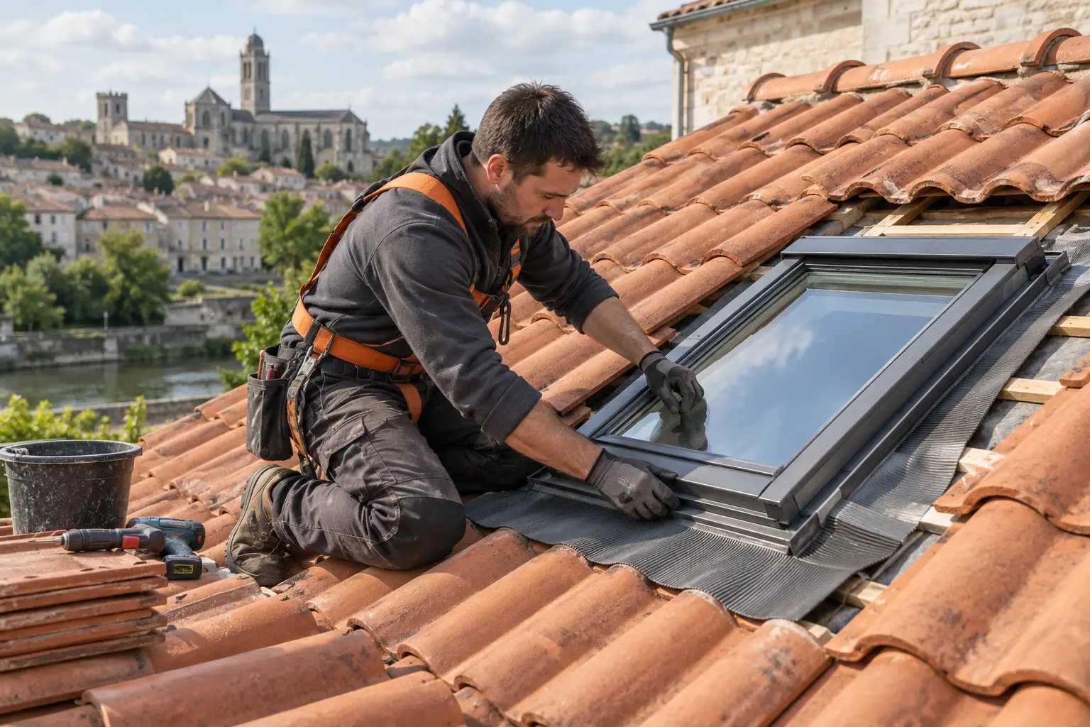 Fenêtre de toit à Angoulême : pose, remplacement et étanchéité