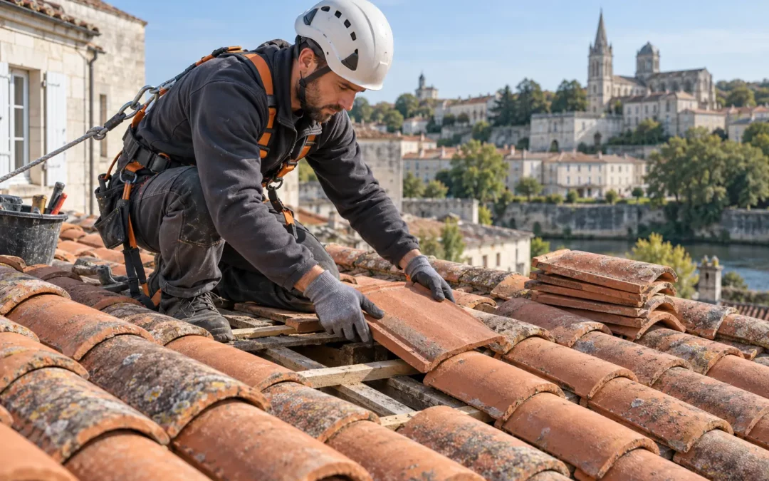 Remplacement de tuiles à Angoulême : réparer sans attendre