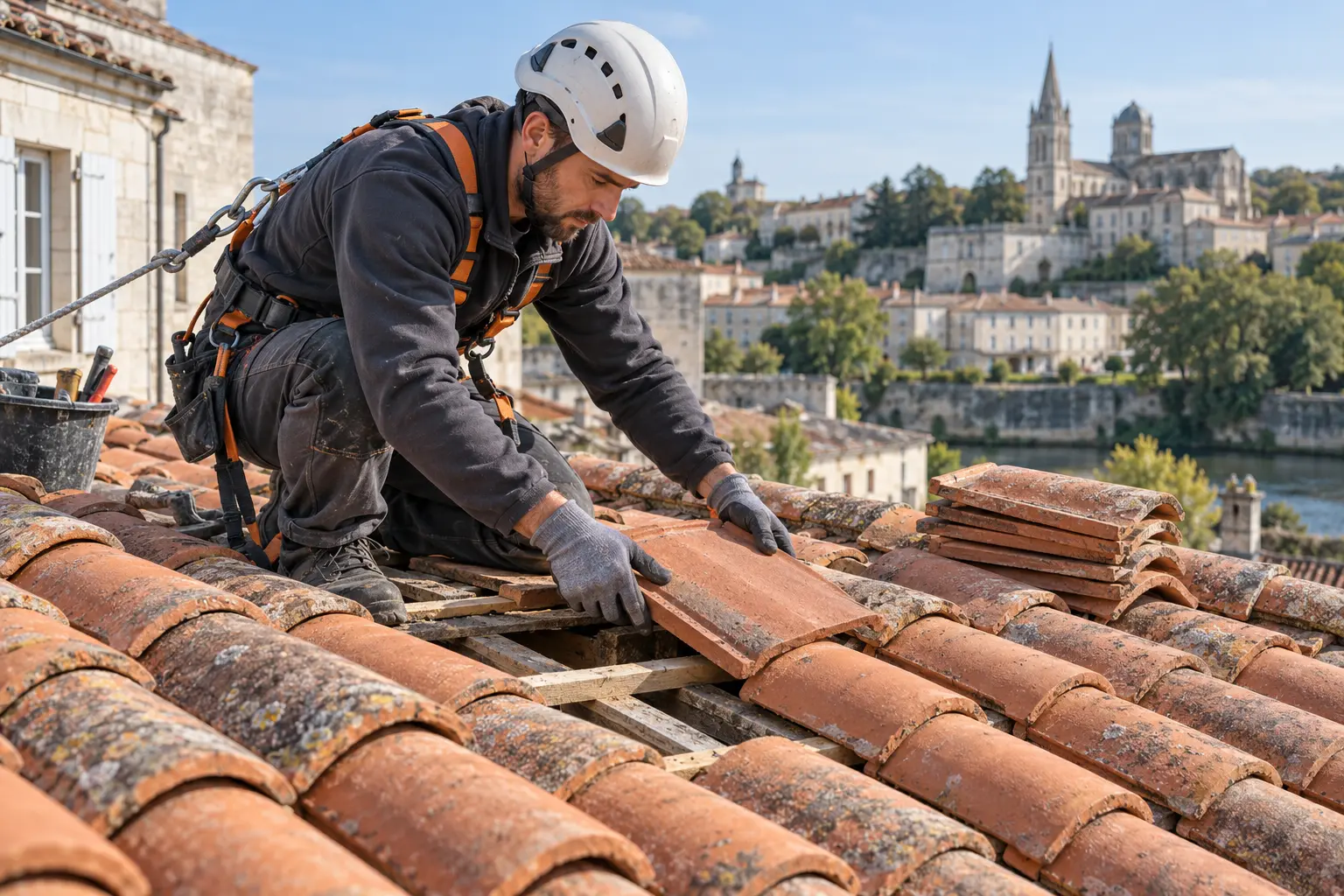 Remplacement de tuiles à Angoulême : réparer sans attendre