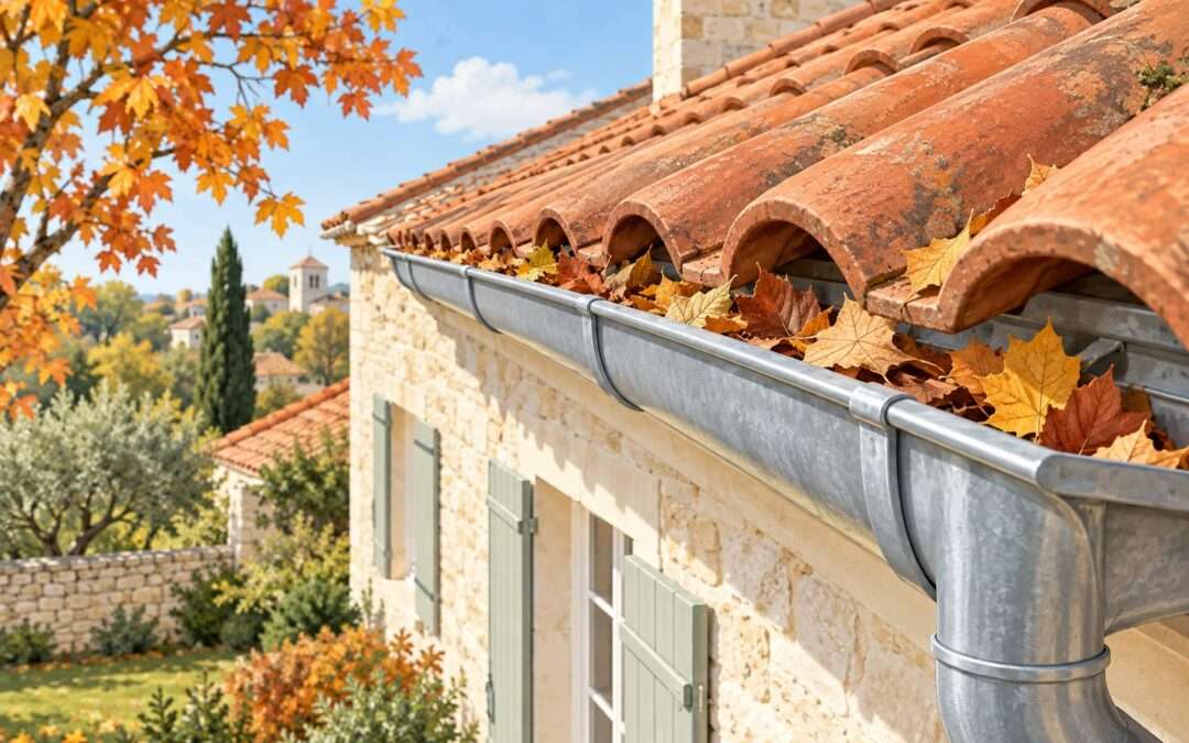 Feuilles dans les gouttières à La Couronne : organiser les contrôles d&rsquo;automne