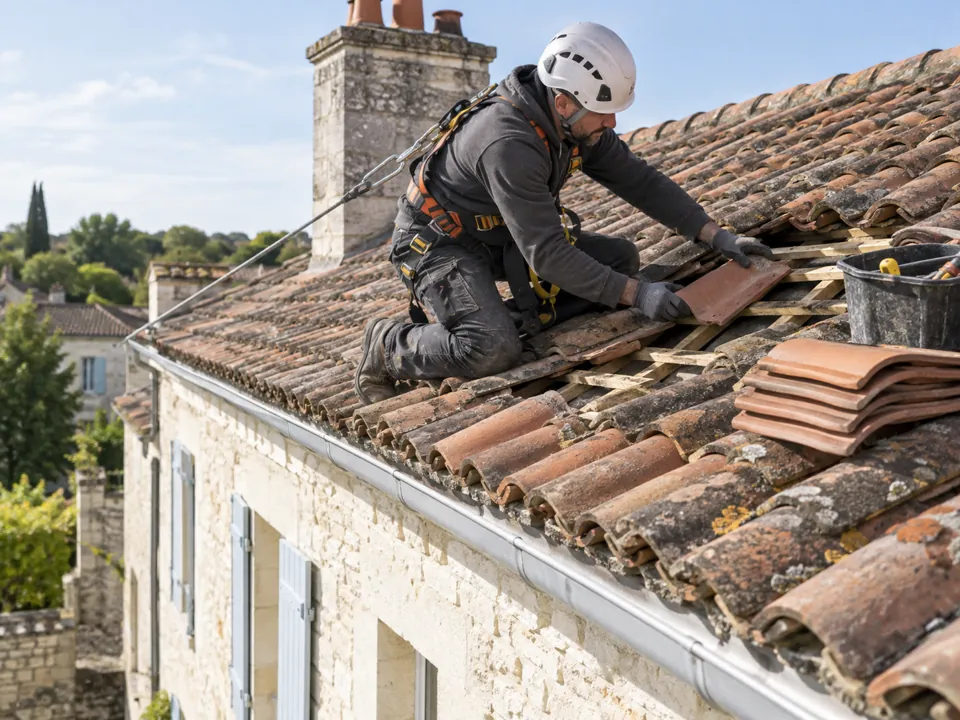 Illustration pour Soyaux : Préparer la pose d’une nouvelle couverture à Soyaux.